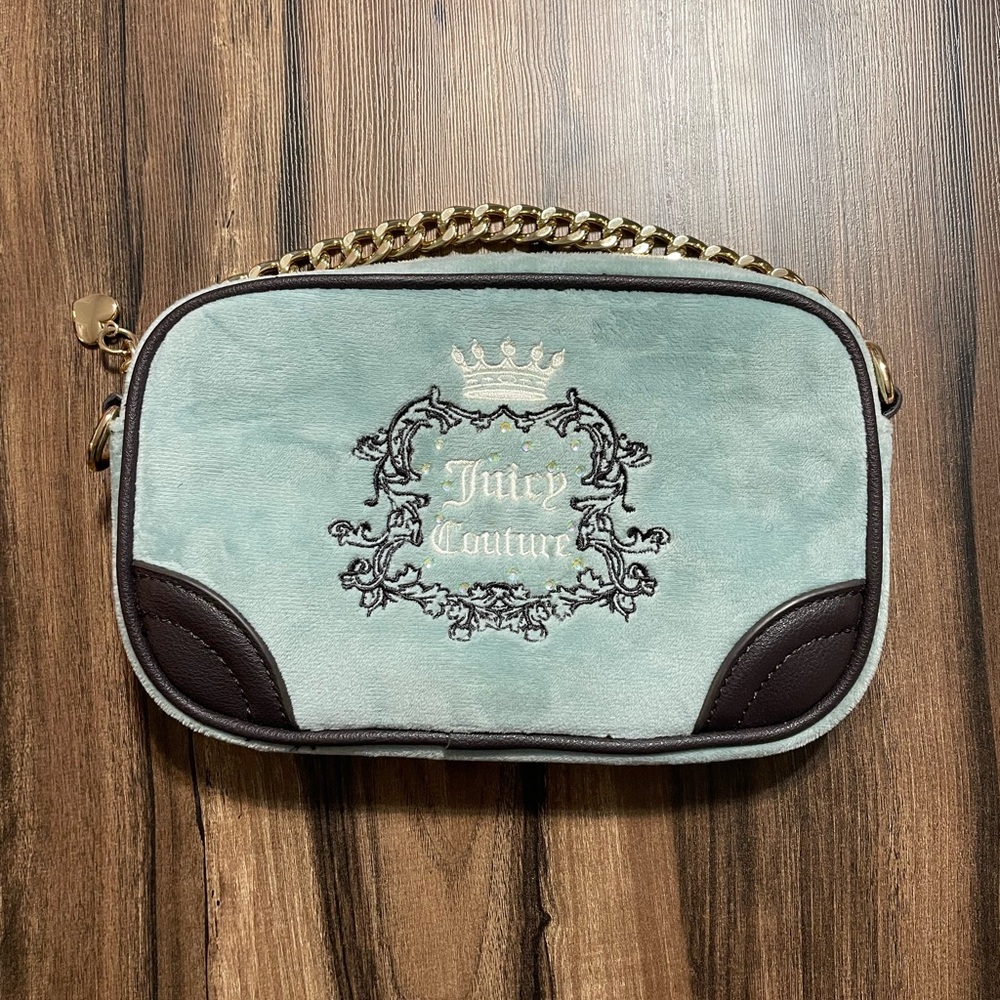 Juicy Couture Mint and Chocolate Crossbody Bag